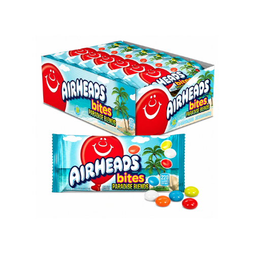 Airheads Bites Paradise Blends Candy 57g  - 18 Pack