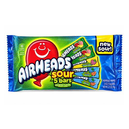 Airheads Sour 5 Bars 78g - 18 Pack