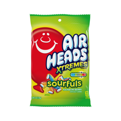 AirHeads Xtremes Bites Rainbow Berry 108g - 12 Pack