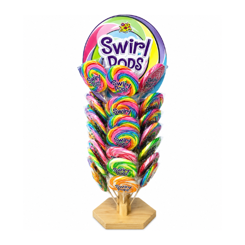 Albert's Swirl Pops w/ Display 85g - 48 Pack