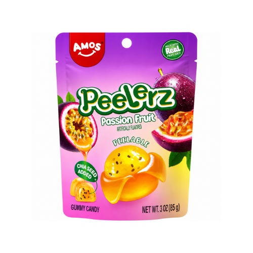 Amos Peelerz Passion Fruit 170g - 12 Pack