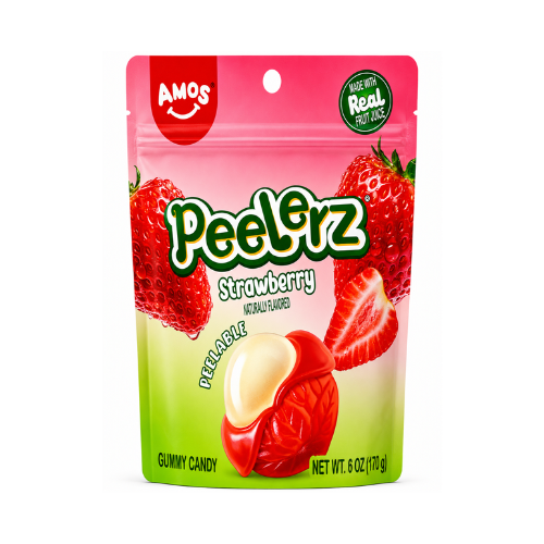 Amos Peelerz Strawberry 170g - 12 Pack
