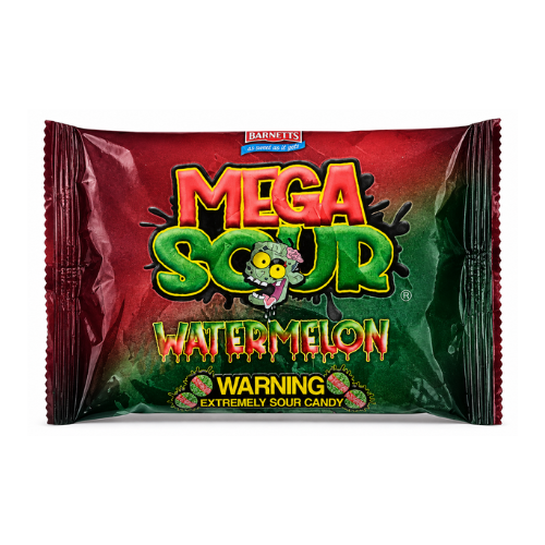 Barnetts Mega Sour Watermelon 104g (UK) - 12 Pack