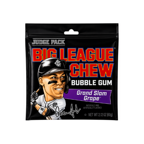 Big League Chew Aaron Judge Grand Slam Grape 60g - 12 Pack