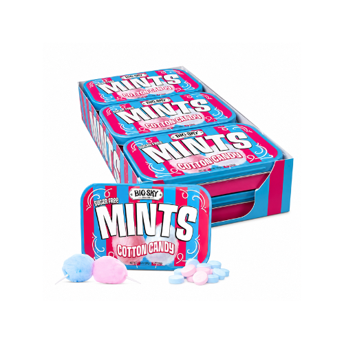 Big Sky Cotton Candy Sugar Free Mints 50g - 6 Pack