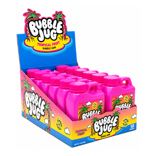 Bubble Jug Tropical Fruit Gum 55g - 12 Pack