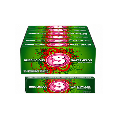 Bubblicious Gum Watermelon 40g - 18 Pack