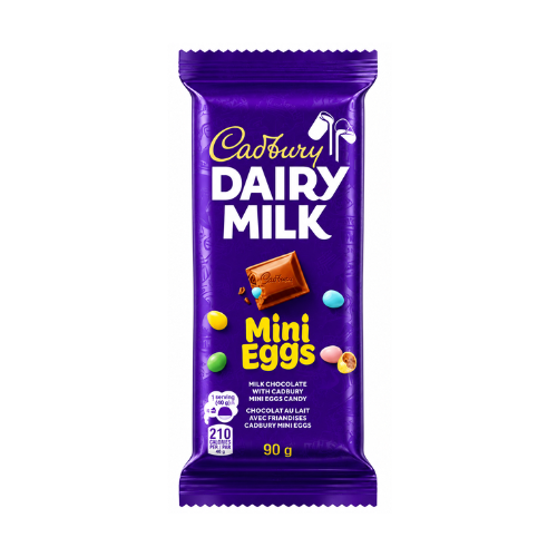Cadbury Dairy Milk Mini Eggs Bars 90g - 21 Pack