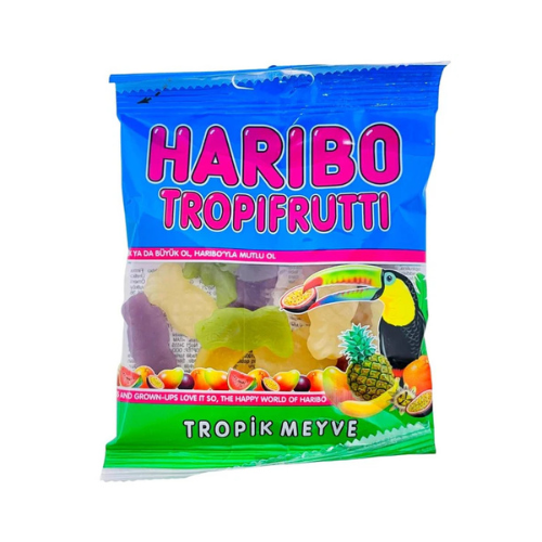Haribo Halal Tropifrutti 80g - 24 Pack