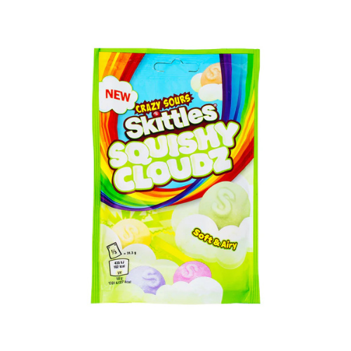 Skittles Fruit Squishy Cloudz Sours 94g (UK) - 18 Pack