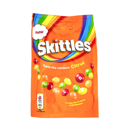 Skittles Citrus Pouch 136g (UK) - 15 Pack