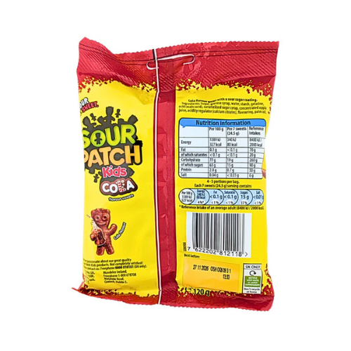 Sour Patch Kids Cola (UK) 120g - 10 Pack