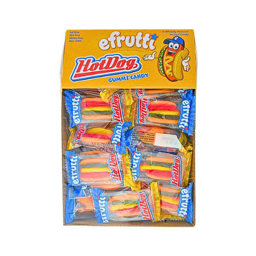 Efrutti Gummi Hot Dog 9g- 60 Pack