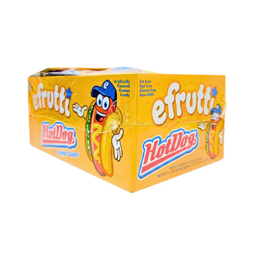Efrutti Gummi Hot Dog 9g- 60 Pack