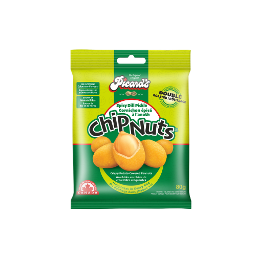 Picard's Chip Nuts Peanuts Dill Pickle 12x80g