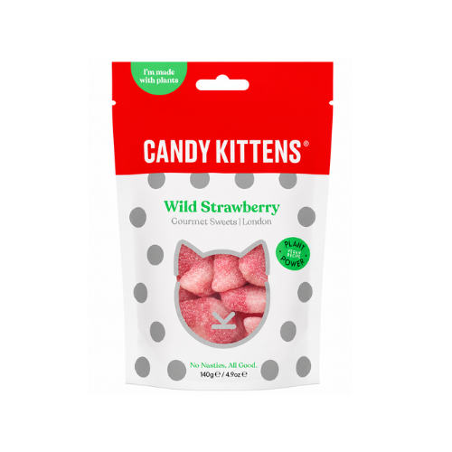Candy Kittens Wild Strawberry (UK) 140g - 10 Pack