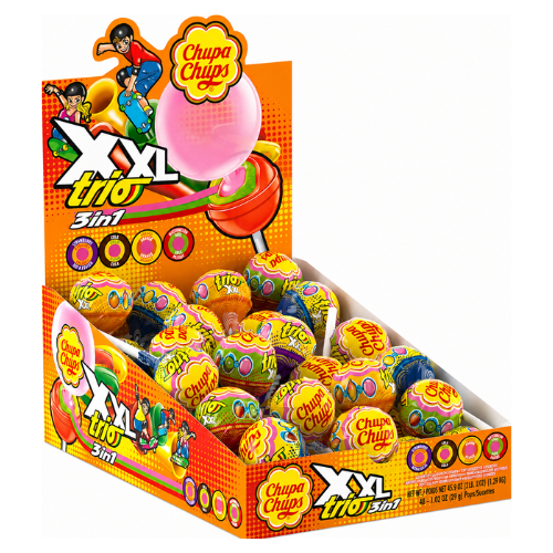 Chupa Chups XXL Trio Lollipops 29g - 48 Pack