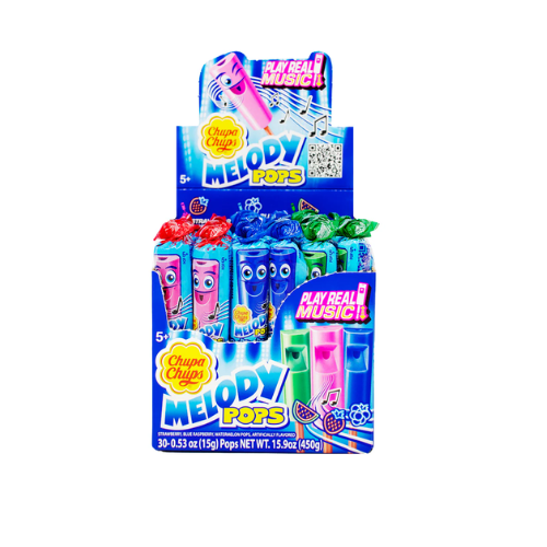 Chupa Chups Melody Pop Assorted Flavours 15g - 30 Pack