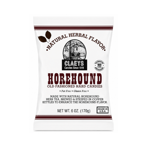 Claeys Horehound Old Fashioned Hard Candies 170g - 24 Pack