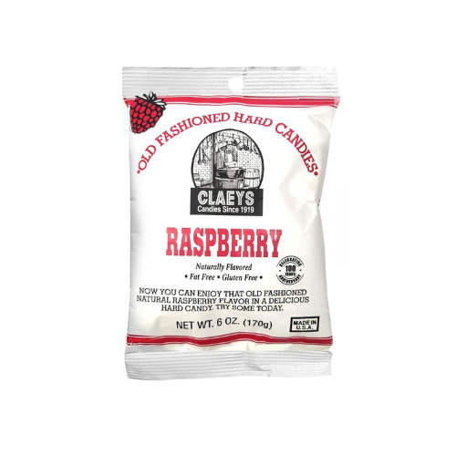 Claeys Raspberry Old Fashioned Hard Candies 170g - 24 Pack