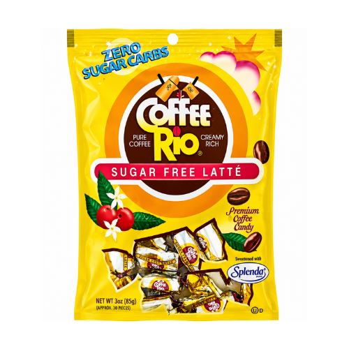 Coffee Rio Sugar Free Latte Candy 85g - 12 Pack