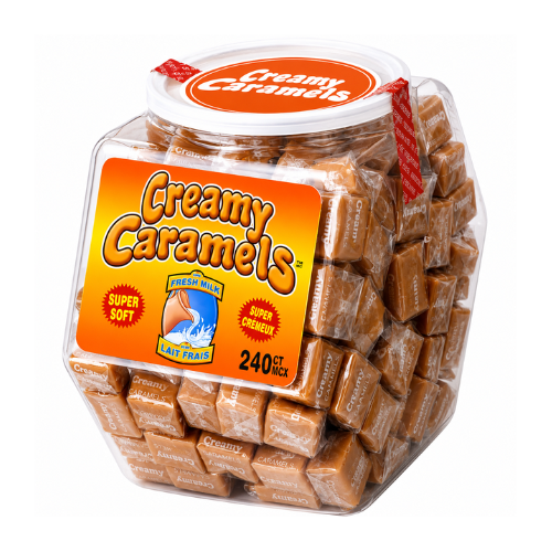 Creamy Caramels Candy 6.7g (240 Count) - 1 Container