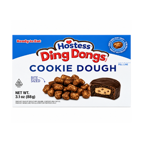 Ding Dongs Cookie Dough Bites Theater Box 88g - 12 Pack