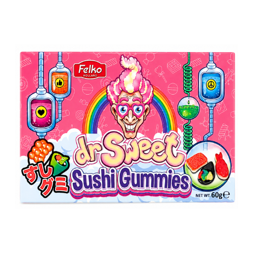 Dr. Sweet Sushi Gummies Theatre Box 60g - 12 Pack