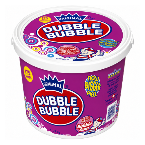 Dubble Bubble Bubble Gum (175 Pieces) - 1 Container