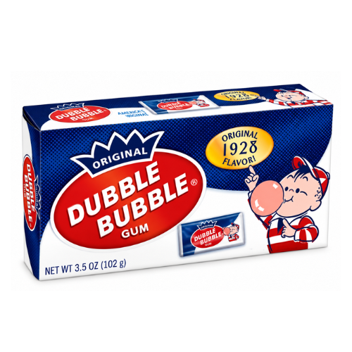 Dubble Bubble Original Bubble Gum Theater Box 102g - 24 Pack