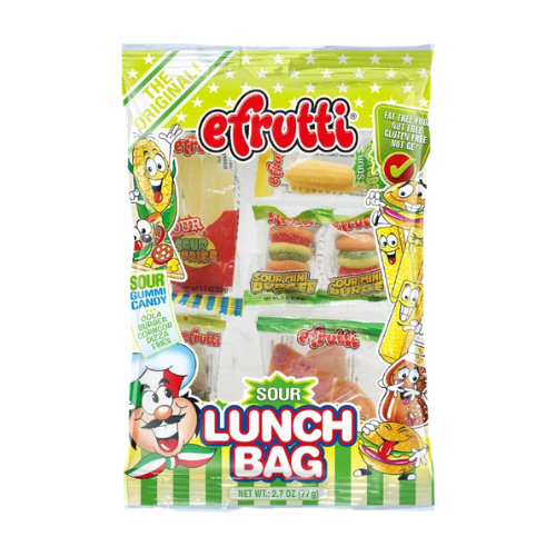 Efrutti Sour Lunch Bag 77g - 12 Pack