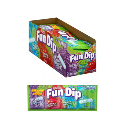 Fun Dip - Grape Cherry RazzApple Candy 39.6g - 24 Pack