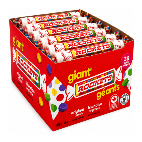 Giant Rockets Candy - 36 Pack