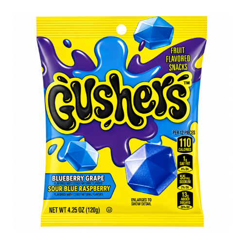Gushers Blueberry Grape 120g - 8 Pack