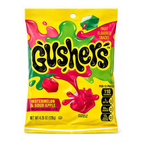 Gushers Watermelon & Sour Apple 4.25oz - 8 Pack