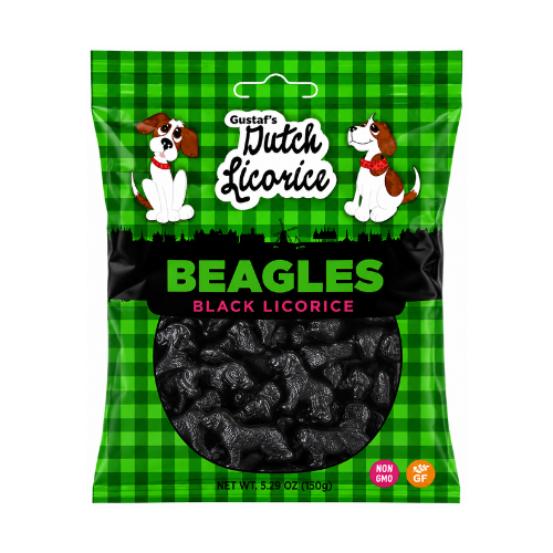 Gustaf's Dutch Licorice Beagles 150g - 12 Pack