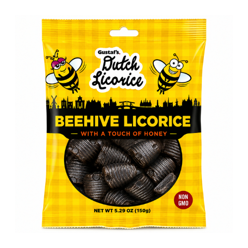 Gustaf's Dutch Licorice Beehive 150g - 12 Pack