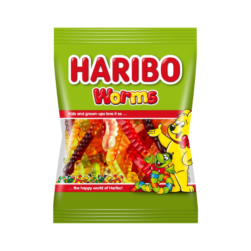 Haribo Rainbow Worms 142g - 12 Pack