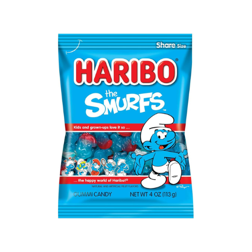 Haribo The Smurfs Gummi Candy 113g - 12 Pack