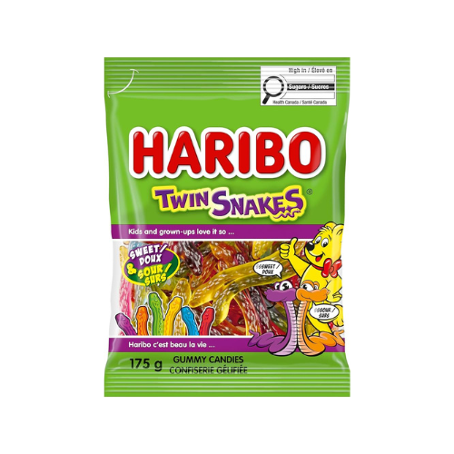Haribo Twin Snakes Gummi Candy 142g - 12 Pack