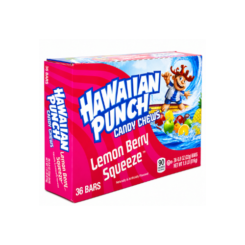 Hawaiian Punch Chew Bars Lemon Berry Squeeze 22g - 36 Pack