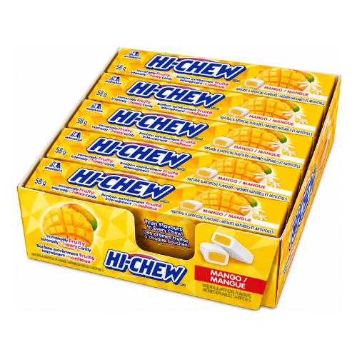 Hi-Chew Mango Candy 58g - 12 Pack