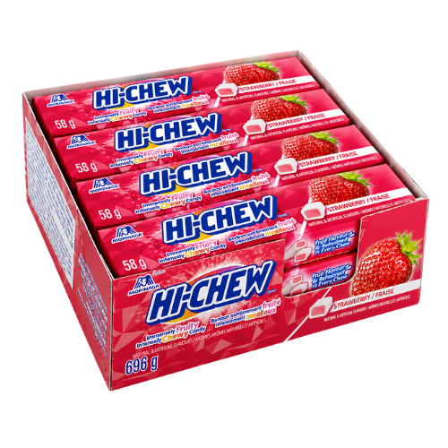 Hi-Chew Strawberry Candy 58g - 12 Pack