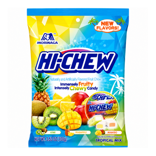 Hi-Chew Tropical Fruit Chews Candy - 6 Pack