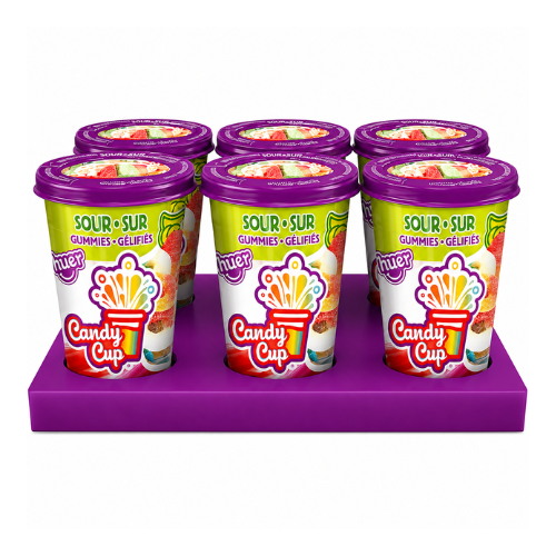 Huer Candy Cup Sour Gummies 165g - 6 Pack