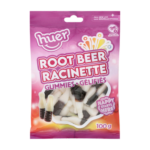 Huer Root Beer Gummy Bottles 100g - 24 Pack