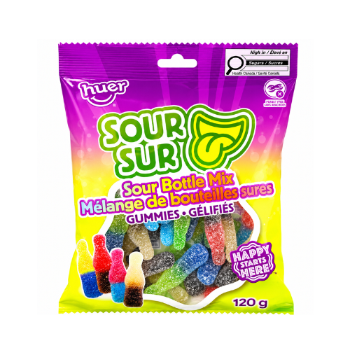Huer Sour Bottle Mix 120g - 24 Pack