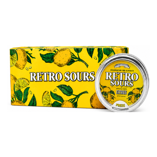 Iconic Retro Sours Citrus 60g - 8 Pack