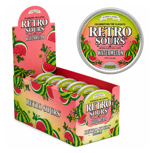 Iconic Retro Sours Watermelon 2.12oz - 8 Pack