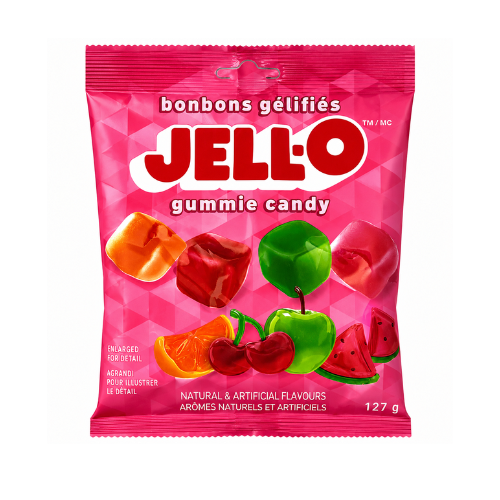 JELL-O Gummie Cubes 127g - 12 Pack